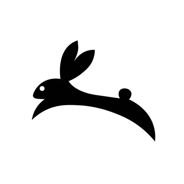 Tavşan Illüstrasyon Simgesi Logo Vektörü — Stok Vektör
