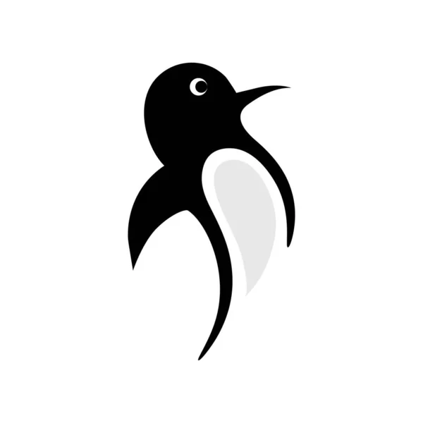 Pingvin Illustration Logo Vektor Design – Stock-vektor