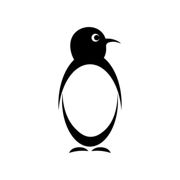 Векторный Дизайн Логотипа Пингвина — стоковый вектор