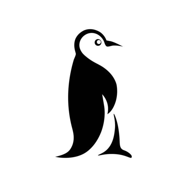 Векторный Дизайн Логотипа Пингвина — стоковый вектор