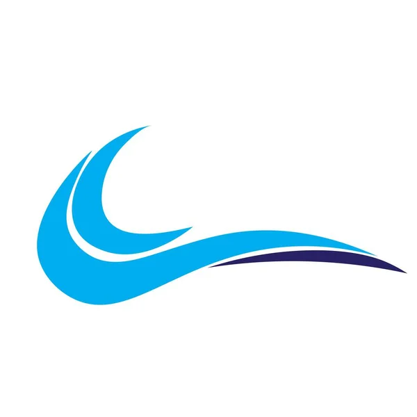 Wave Illustration Logo Vector Design — Stock Vector