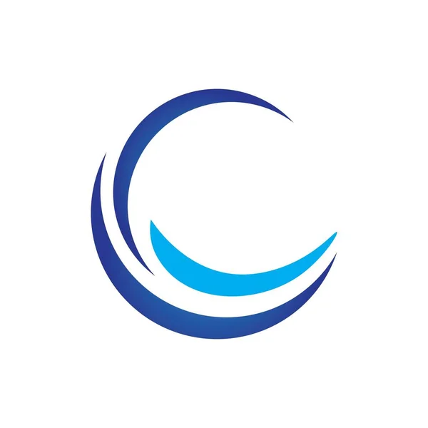Disegno Vettoriale Logo Illustrazione Onda — Vettoriale Stock