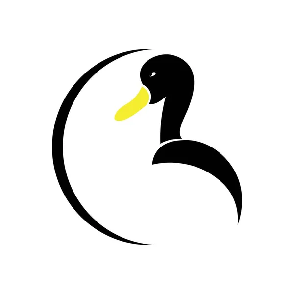 Canard Illustration Icône Logo Vecteur — Image vectorielle