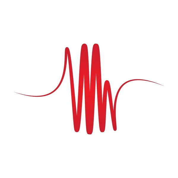 Audio Disegno Vettoriale Del Logo Illustrazione Sonora — Vettoriale Stock