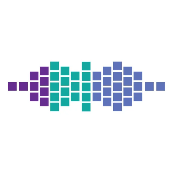 Audio Illustration Sonore Logo Vectoriel Design — Image vectorielle