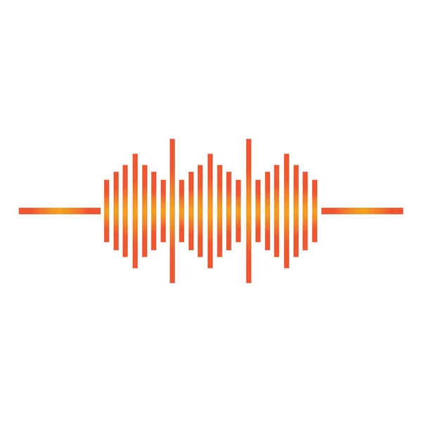 Audio Hang Illusztráció Logó Vektor Tervezés — Stock Vector