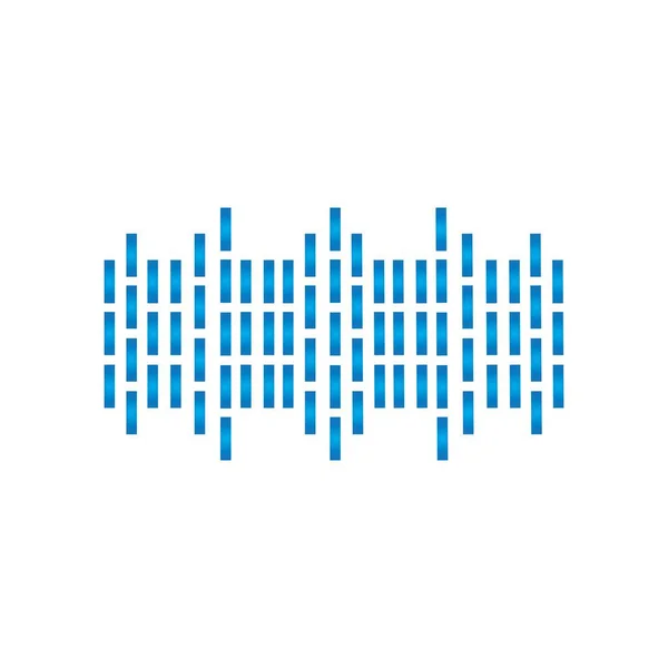 Аудіо Звукова Ілюстрація Логотип Векторний Дизайн — стоковий вектор