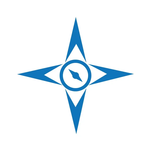 Illustration Boussole Logo Vecteur Design — Image vectorielle