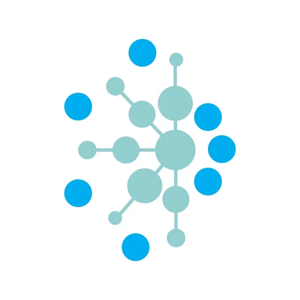 Векторный Дизайн Логотипа Молекулы — стоковый вектор