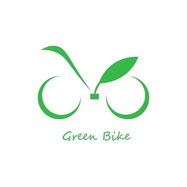 Grüne Fahrrad Illustration Vektor Design — Stockvektor