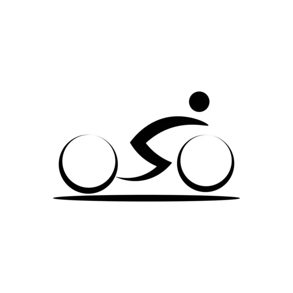 Bisiklet Bisiklet Illüstrasyon Vektör Tasarımı — Stok Vektör
