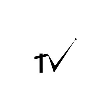 TV simgesi logo vektörü