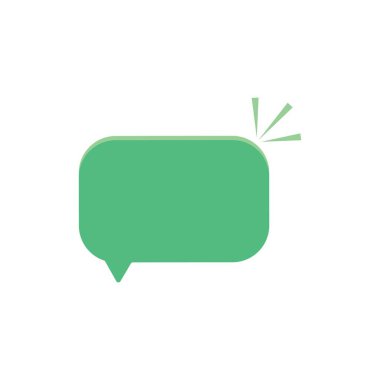 Konuşma kabarcığı logo vektör şablonu