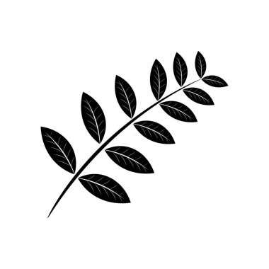 Katuk yaprak simgesi şablonu