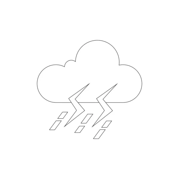 icon thunderstorm template design