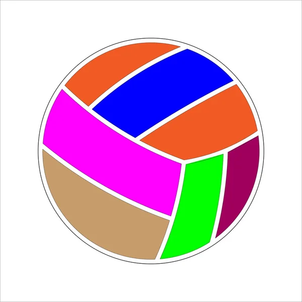 logo trendy volley ball template design