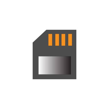 icon memory card template design