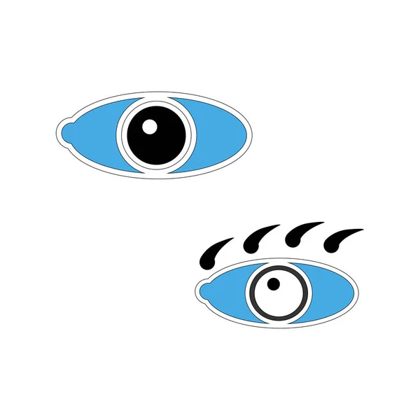 Ícone Vetor Olho Ilustração Design Moderno — Vetor de Stock