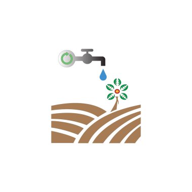 logo tarım ağacı şablonu tasarımı