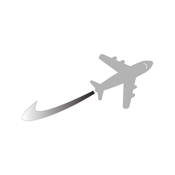 Ikon Pesawat Udara Ilustrasi Kargo Desain Trendi - Stok Vektor