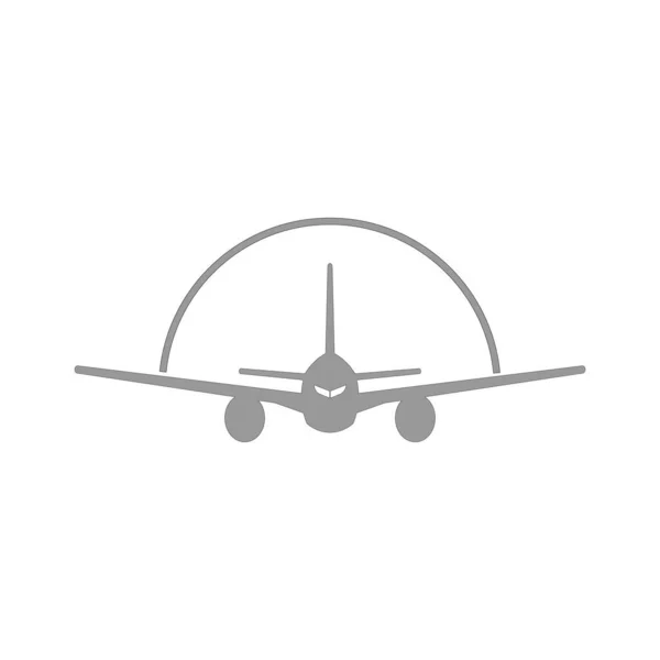 Ikona Samolot Szablon Modny Design — Wektor stockowy