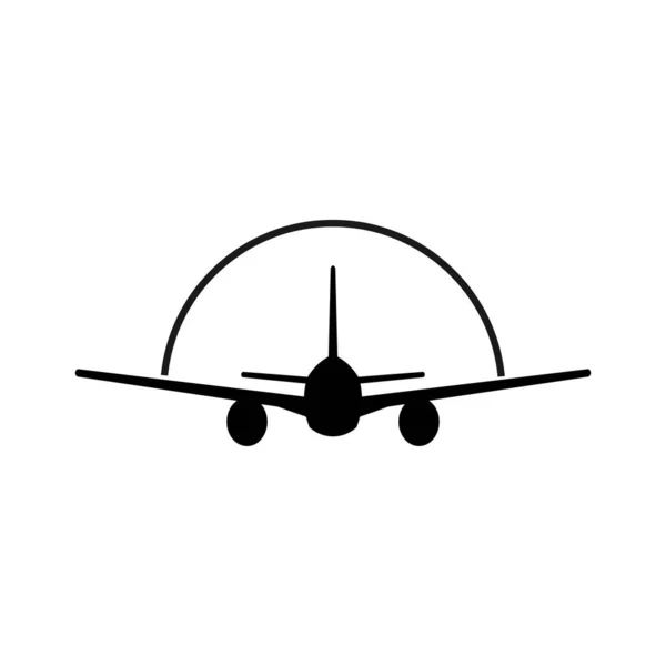 Icon Airplane Show Template Design Trendy — Stockový vektor
