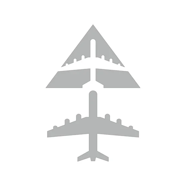 Icon Airplane Cargo Template Design Tendance — Image vectorielle