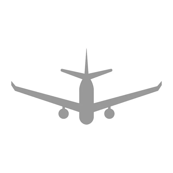 Icono Avión Aterrizaje Plantilla Diseño Moda — Vector de stock