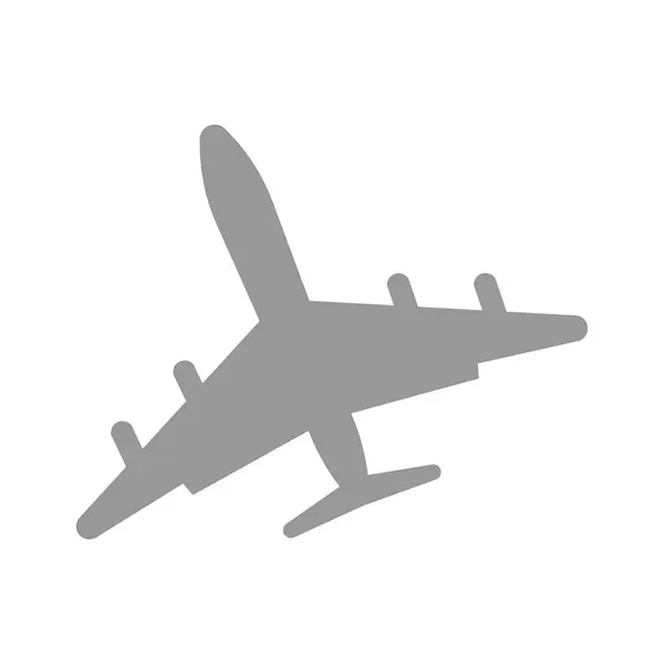 Icono Avión Plantilla Militar Diseño Moda — Vector de stock
