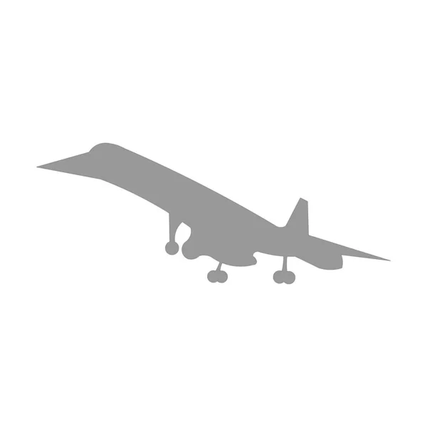 Ikon Repülőgép Katonai Sablon Tervezés Trendi — Stock Vector