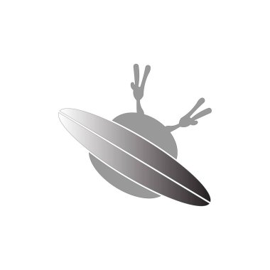 simge vektörü uzaylı şablonu tasarım modu