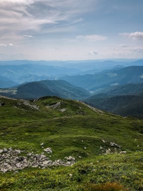 Dağ Sırası Yaz Panoraması. Yüksek kalite fotoğraf