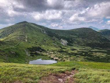 Dağ Sırası Yaz Panoraması. Yüksek kalite fotoğraf