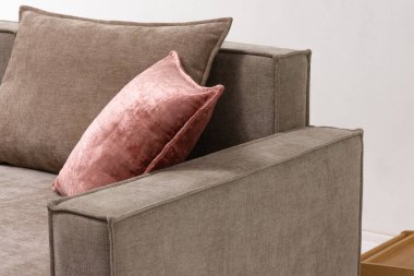 Kanepe, ev yapımı rahat tekstil. Yüksek kalite fotoğraf