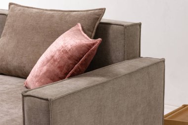 Kanepe, ev yapımı rahat tekstil. Yüksek kalite fotoğraf