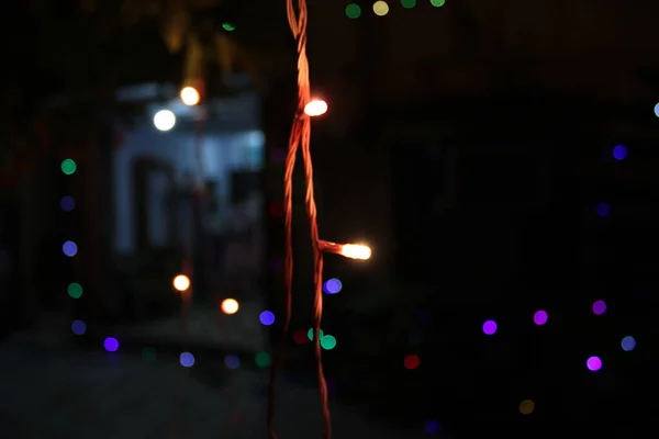 Verschwommenes Licht Auf Der Straße — Stockfoto