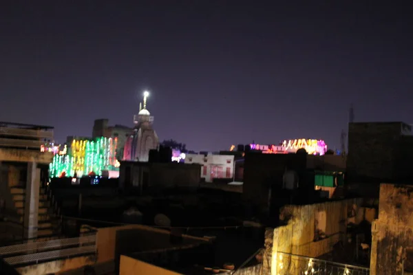 Ночной Вид Город Барселона — стоковое фото