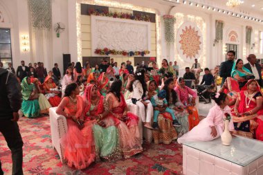 the holy wedding ceremony in the city