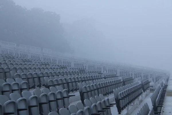 Front of the Grey seats in the stadium