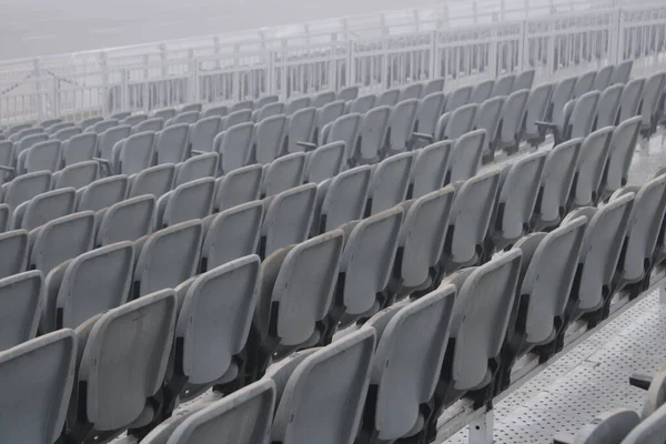 Front of the Grey seats in the stadium of India