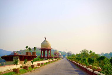 Hindistan 'ın kutsal vadisinin kutsal tapınağının manzarası.