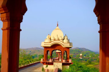 Jaipur, Rajasthan, Hindistan 'daki ünlü tapınağın güzel manzarası.