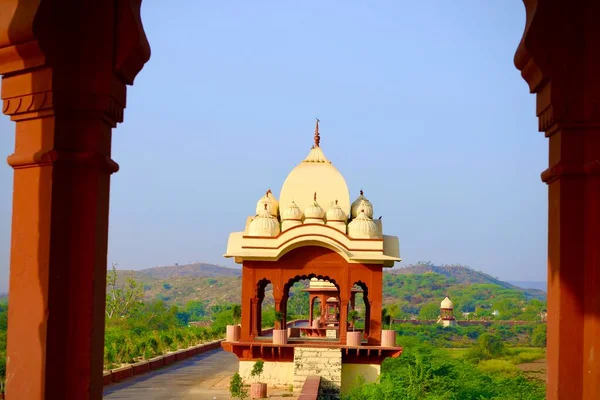 Όμορφη Θέα Του Διάσημου Ναού Στην Πόλη Της Jaipur Rajasthan — Φωτογραφία Αρχείου