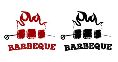 Ateş logolu et şişi.