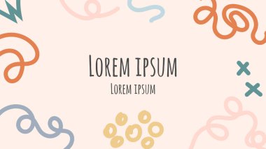 karalama el çizimi soyut arkaplan