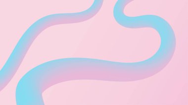 3d mavi ve pembe çizgi gradyan arkaplanı