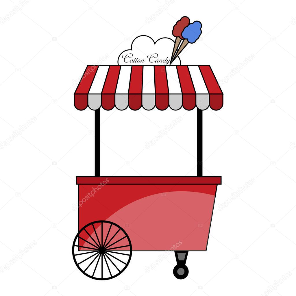 Local street foot cart market