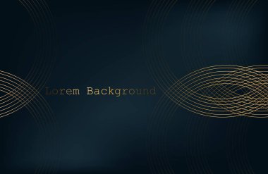 Koyu arkaplan ve altın halkalar. modern arka plan. Vektör çizimi. 10 saniye.