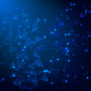 3B Özet Ağ Arkaplanı Çemberler, Çizgiler ve Şekillerle (EPS10 İşiniz İçin Tasarım Düzeni)