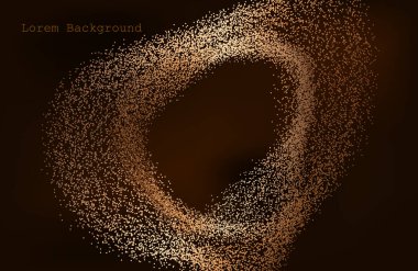 Soyut koyu kahverengi Geometrik Arkaplan Bağlantısı yapısı. Bilim geçmişi. Noktaları ve çizgileri birleştiriyorum. Büyük veri görselleştirme ve iş dünyası. Vektör illüstrasyonu. müzik dalgası